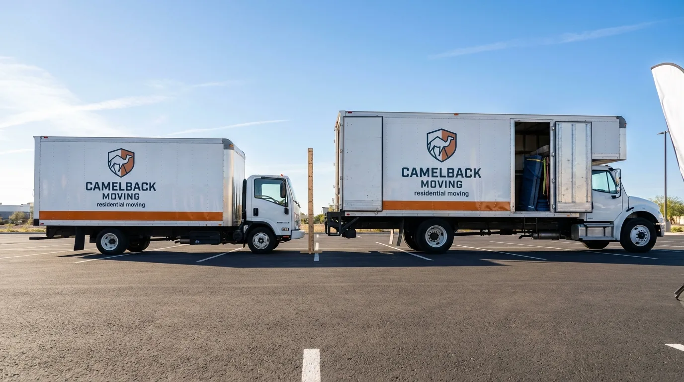 Moving truck size capacity guide in Marshfield